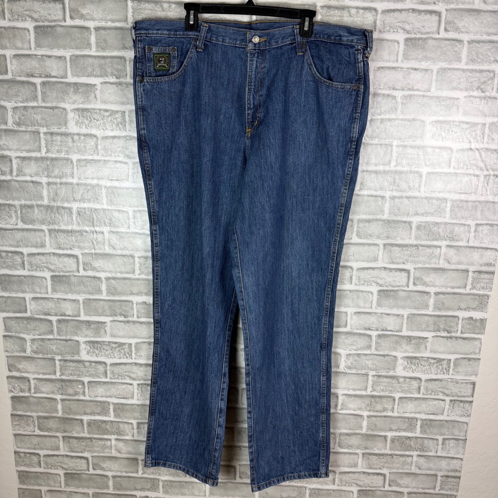Cinch Mens Medium Wash Straight Leg Western Blue Denim Jeans 42 x 34 MB90530002